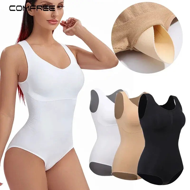 Seamless Tummy Control Bodysuit Ultimate Shaper For Women