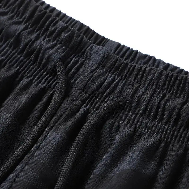 Plus Size Men Running Shorts Camouflage Breathable Gym Wear