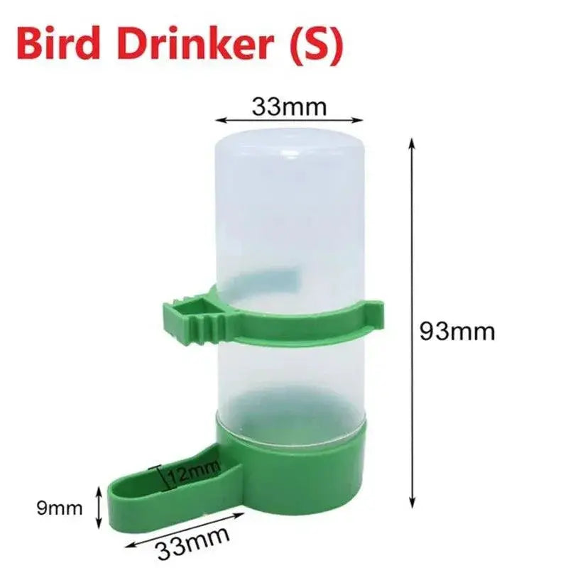 Automatic Bird Feeder Water Drinker Fountain For Parrot Cage