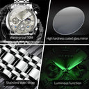 Olevs Men Quartz Moon Phase Watch