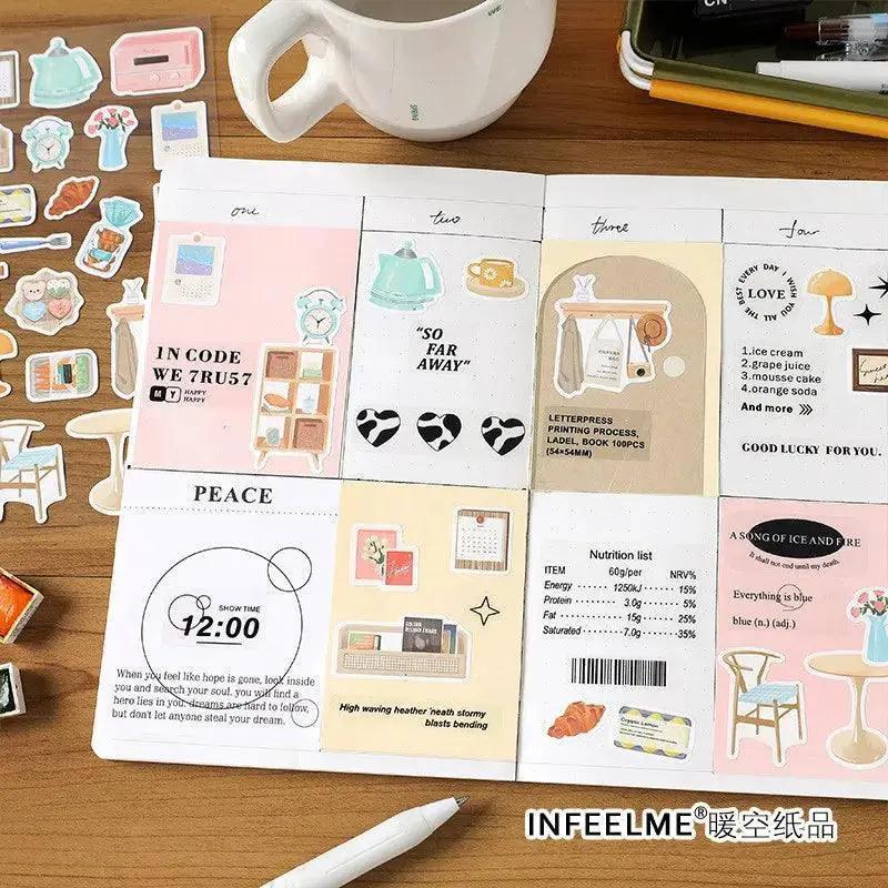 Warm Home Musical Instruments Sticker Pack for Crafts