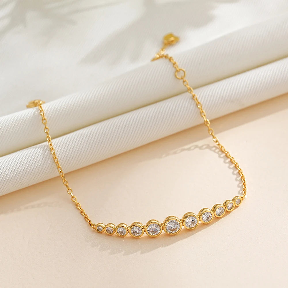Round Moissanite Jewelry in Sterling Silver Fashion — product view 4