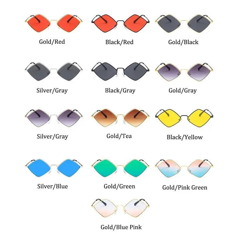 Retro Polygonal Sunglasses for Women UV400 Protection