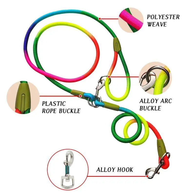 Ultimate Reflective Nylon Hands Free Dog Leash For Safety