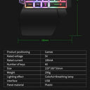 Mini Gaming Keyboard - Single Hand Portable Wired