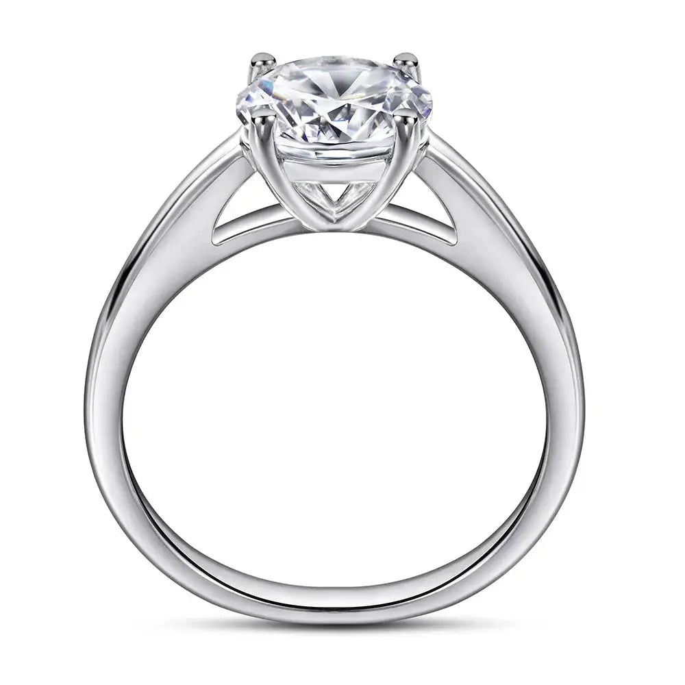 Classic Moissanite Silver Ring — product image 4