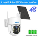 Solar-Powered 4MP PTZ IP Security Camera with Night Vision