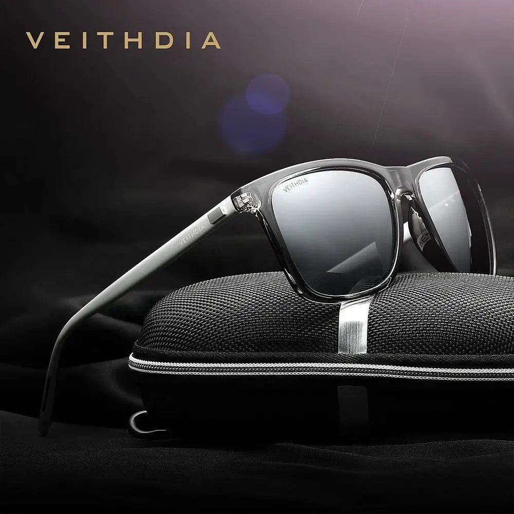 Unisex Retro Polarized Sunglasses With Aluminum TR90 Frame