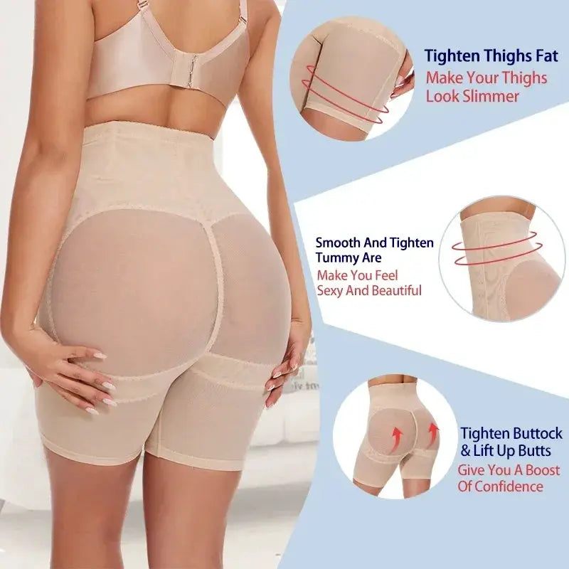 High Waisted Tummy Control Butt Lifter Shapewear for Curves