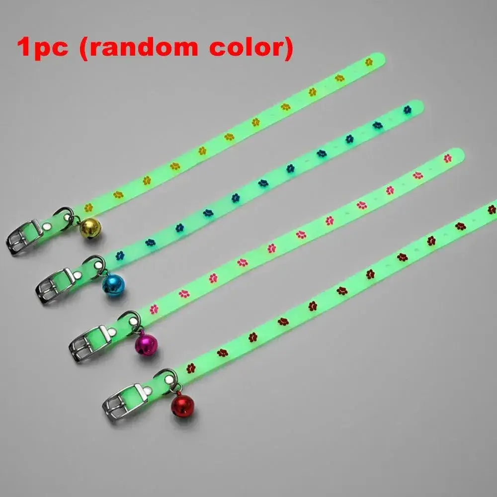 Luminous Cat Collar Glow In The Dark Safety Accessory