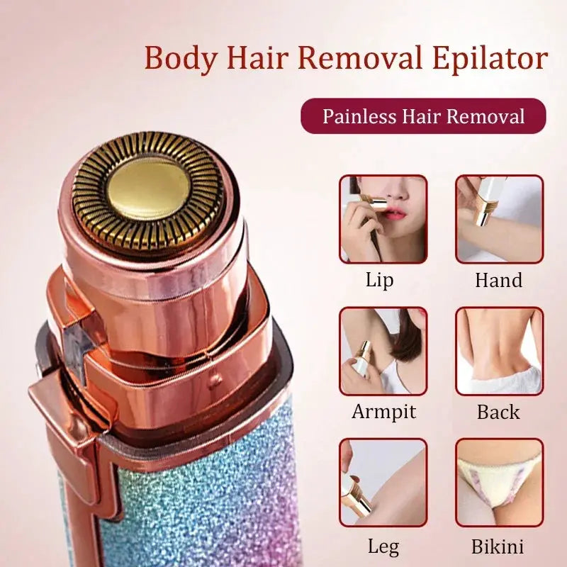 2 In 1 Rechargeable Eyebrow Trimmer Epilator Mini Shaver