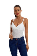 Lace Bodysuit with Tummy Control & Built-in Bra Slimming