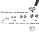 Moissanite Stud Earrings in Sterling Silver