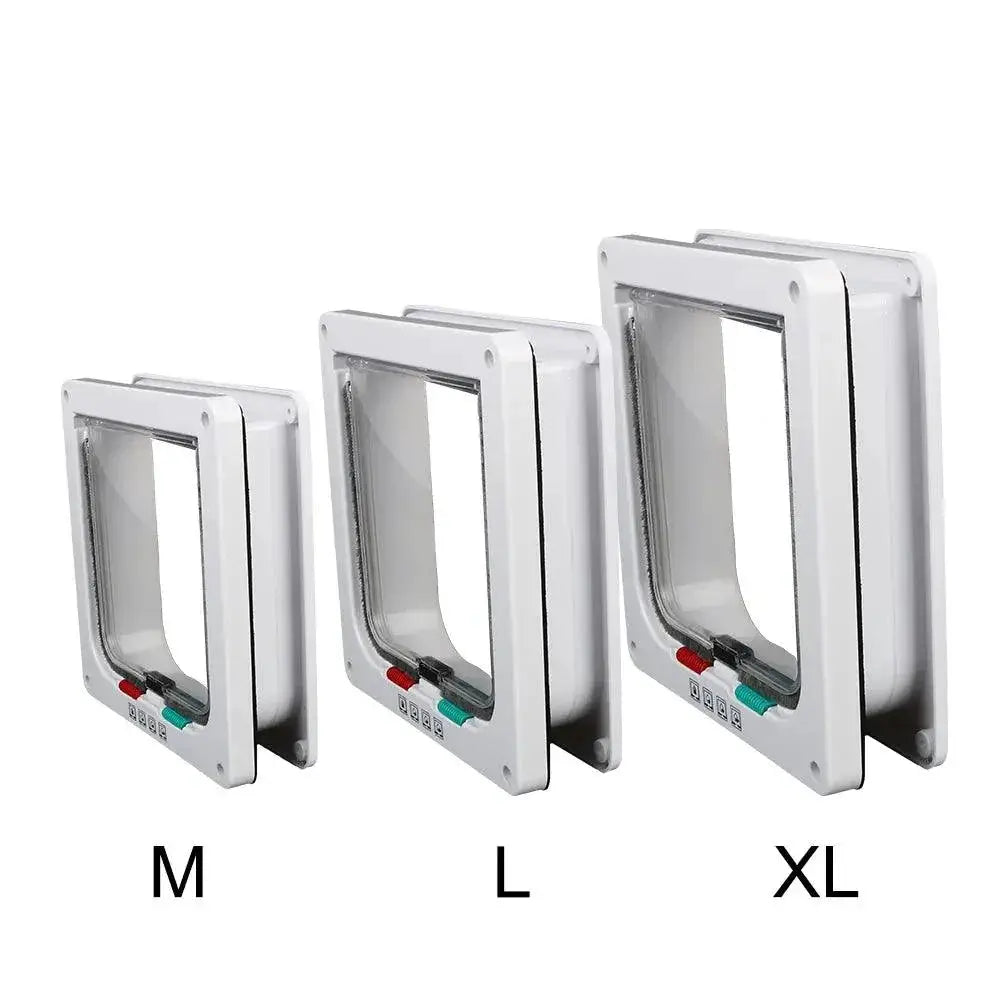 Dog Cat Flap Door Security Lock Gate Small Pets Half Price