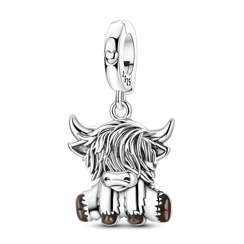 Sterling Silver Charm Pendant Beads