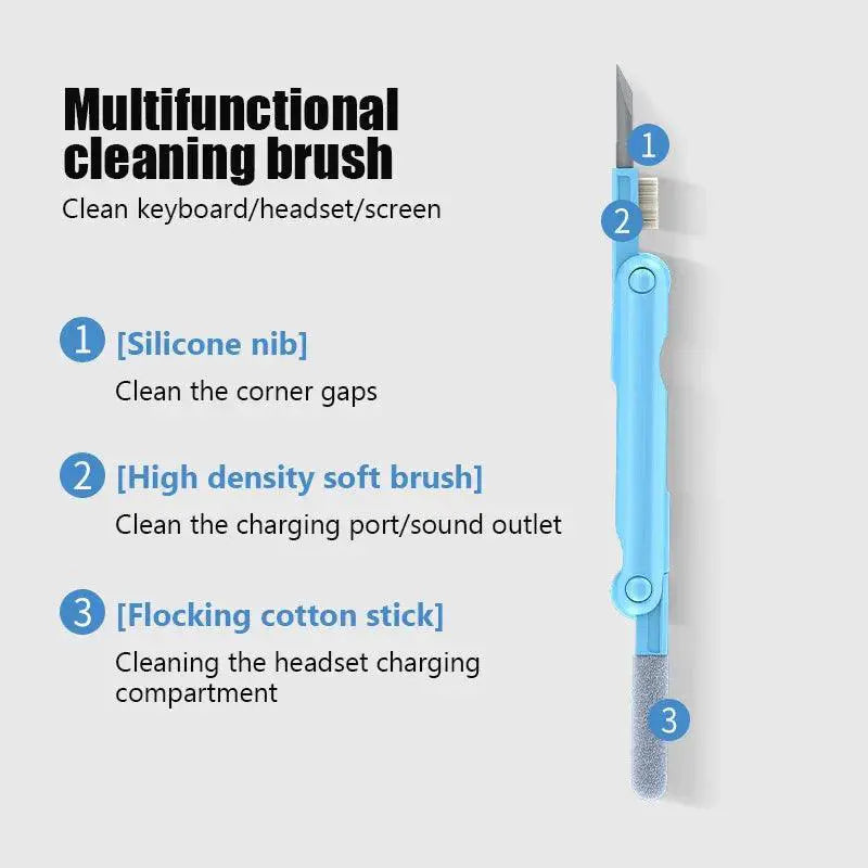 Tech Cleaning Kit For Keyboards And Earphones 7 In 1