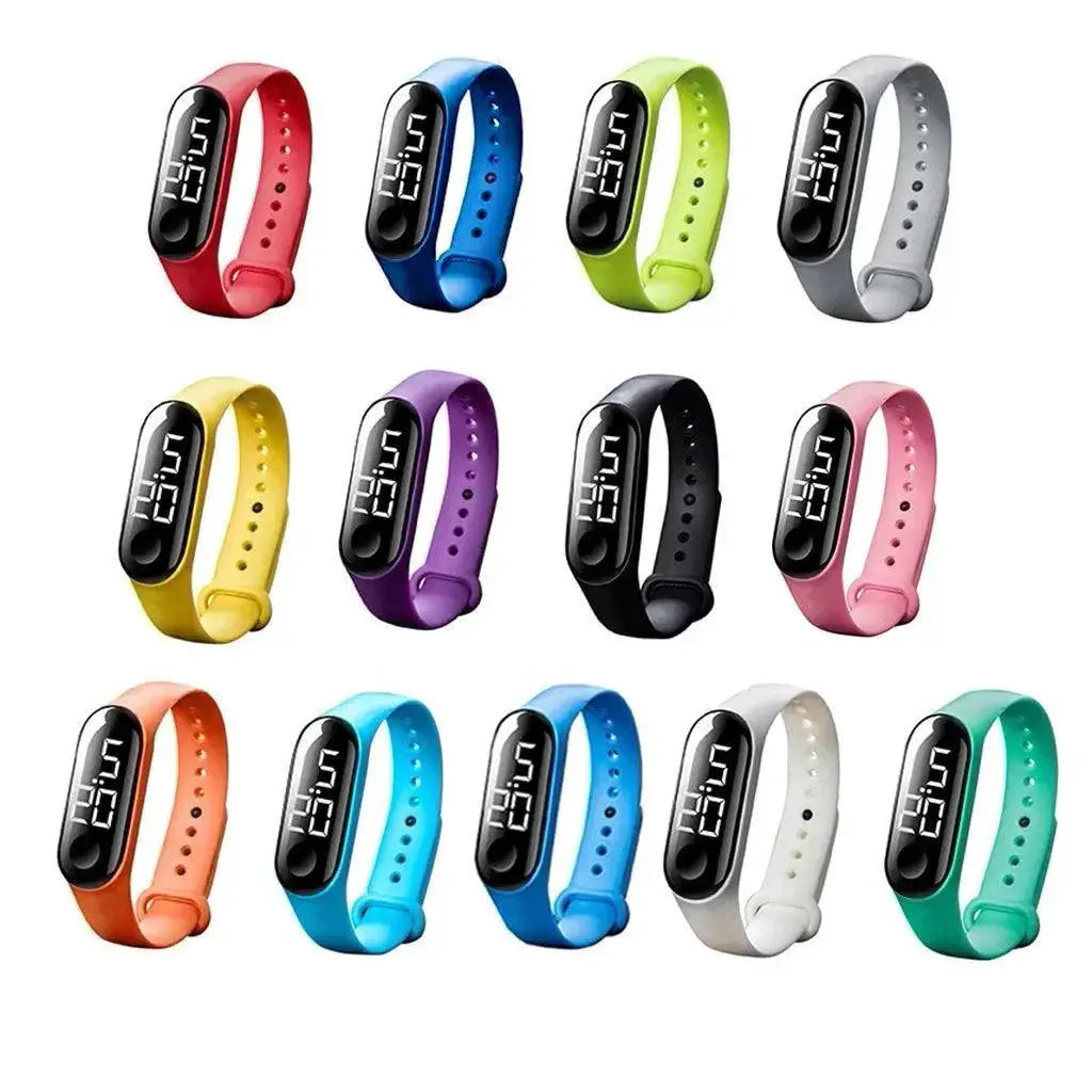 LED Sports Touch Watch Waterproof Fitness Timepiece