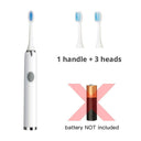 Sonic Electric Toothbrush with Replaceable Heads Waterproof Design for Couples