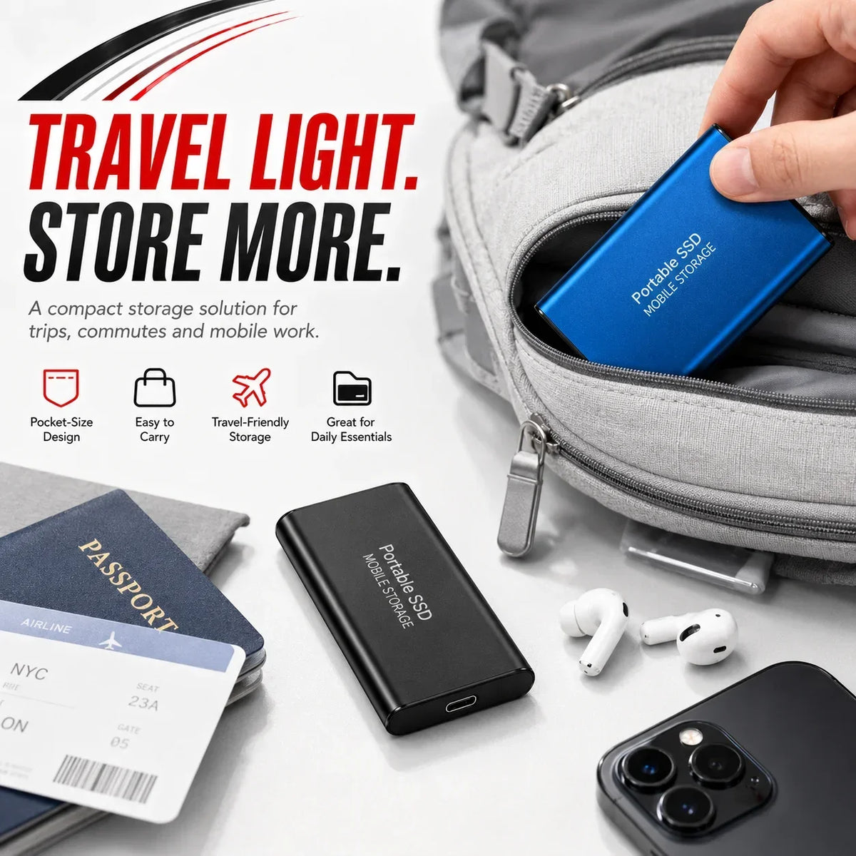 USB-C USB External SSD