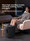 Tall, deep foot bath tub with sterilization, heating, constant temperature, home use, massage, electric foot bath basin - a gift