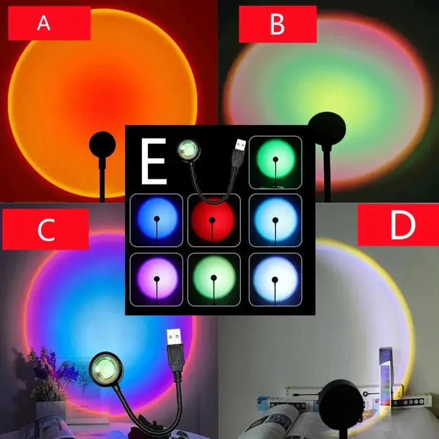 Sunset Glow Lamp Projector For Elevated Home Decor Lighting