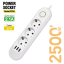 Smart Home Power Strip with USB Ports for Fast Charging