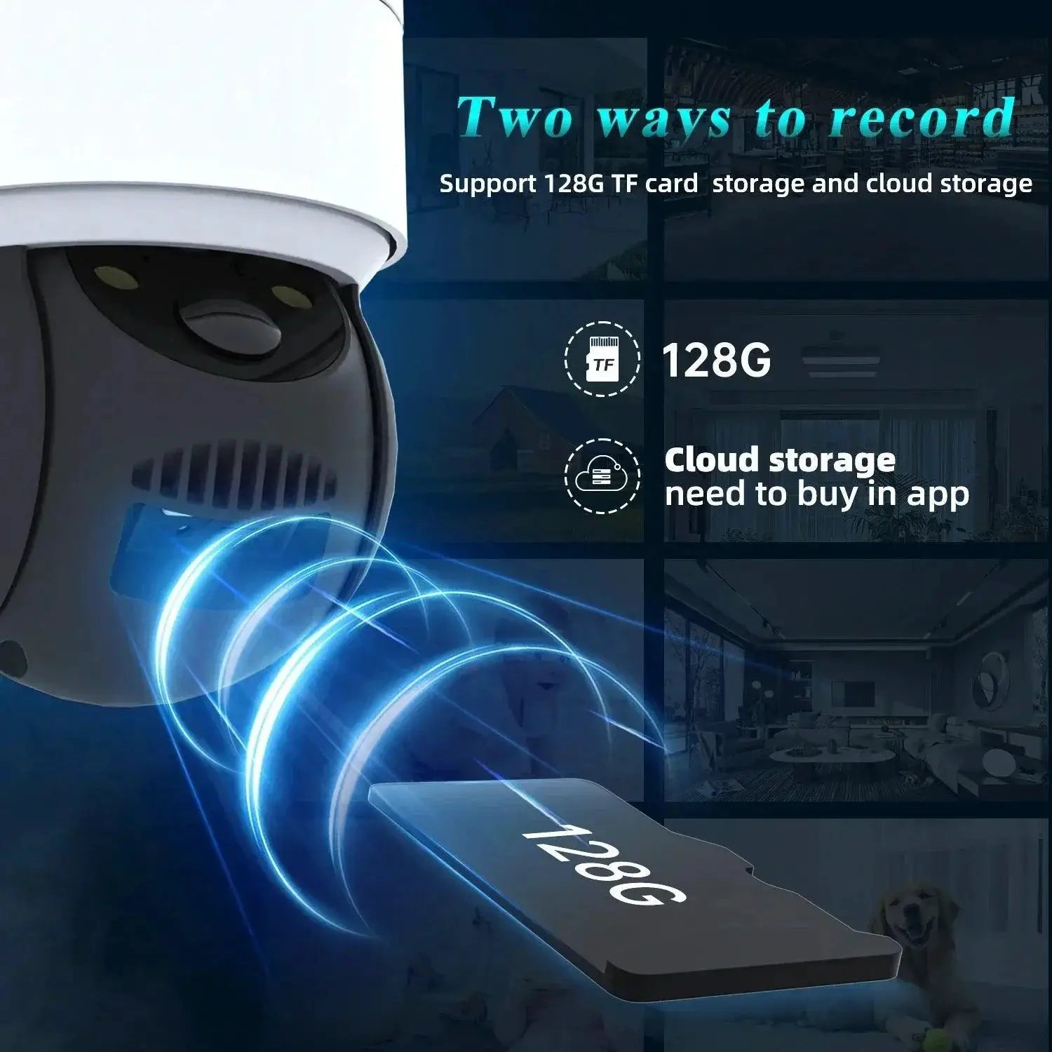 Solar Powered Outdoor Security Camera Wireless Surveillance