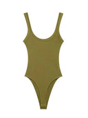 Crew Neck Ribbed Bodysuit