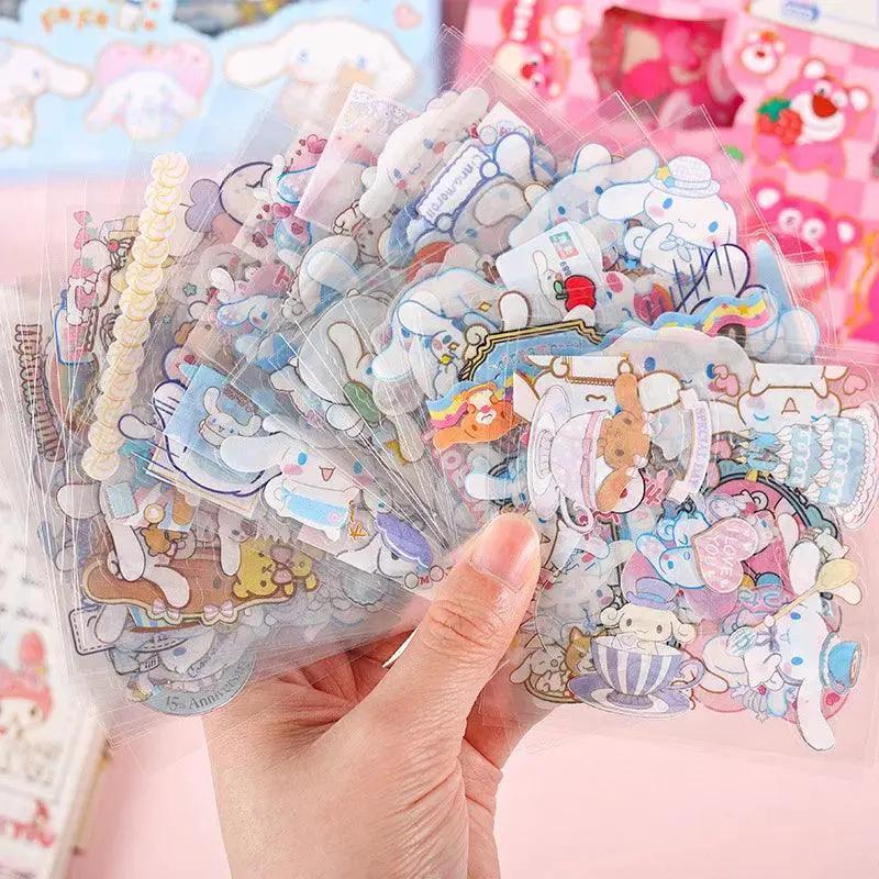 Sanrio Sticker Set With Cinnamoroll And Melody Characters