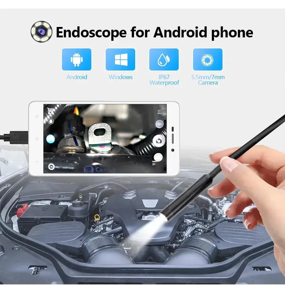 Android Endoscope Camera USB Type C Borescope LED 7MM - OurLum.com