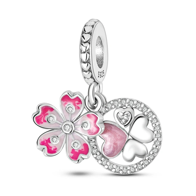 Charm Sterling Silver Bead Pendant