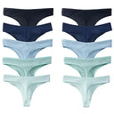 Sedona's Striped Cotton Panties Stylish Comfort Set 10PCS