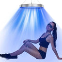 Tanning Lamp Blue Light Black Light Home Sunbathing with Foldable