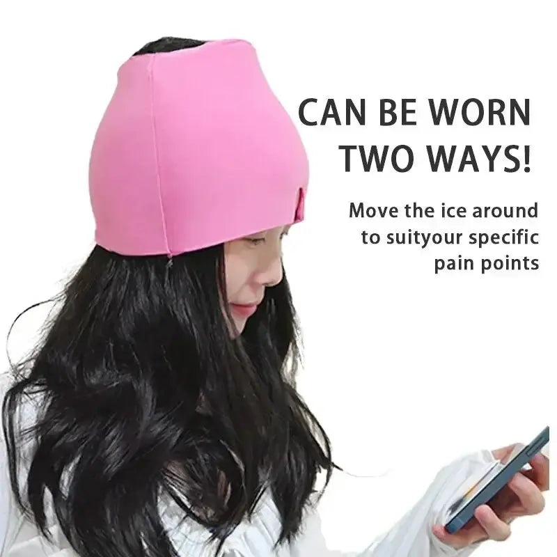 Gel Cold Hot Head Ice Cap Head Wrap Face Mask Tool