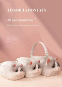 JIAERDI Lolita Plush Cute Cat Bag Women Harajuku Fur Bag