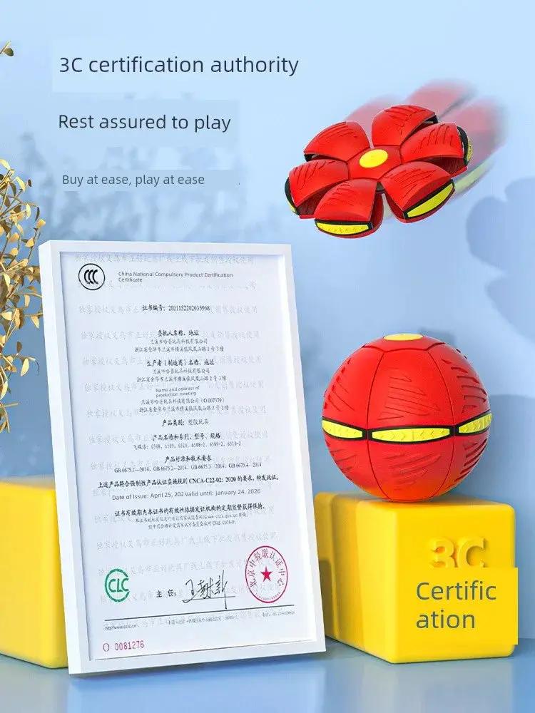 Deformation Ball Elastic Flying Saucer Outdoor Toy - OurLum.com