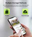 SHIWOJIA Mini Solar Camera 4G Wifi PTZ 3MP 4X Zoom