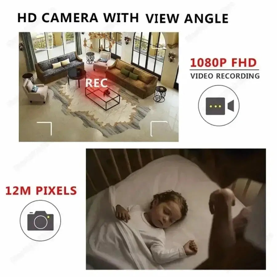 1080P HD Mini Camera WIFI Smart Home Security Protection Smallest Invisible Cam Built-in Battery Night Vision IP Body Cam Espiar