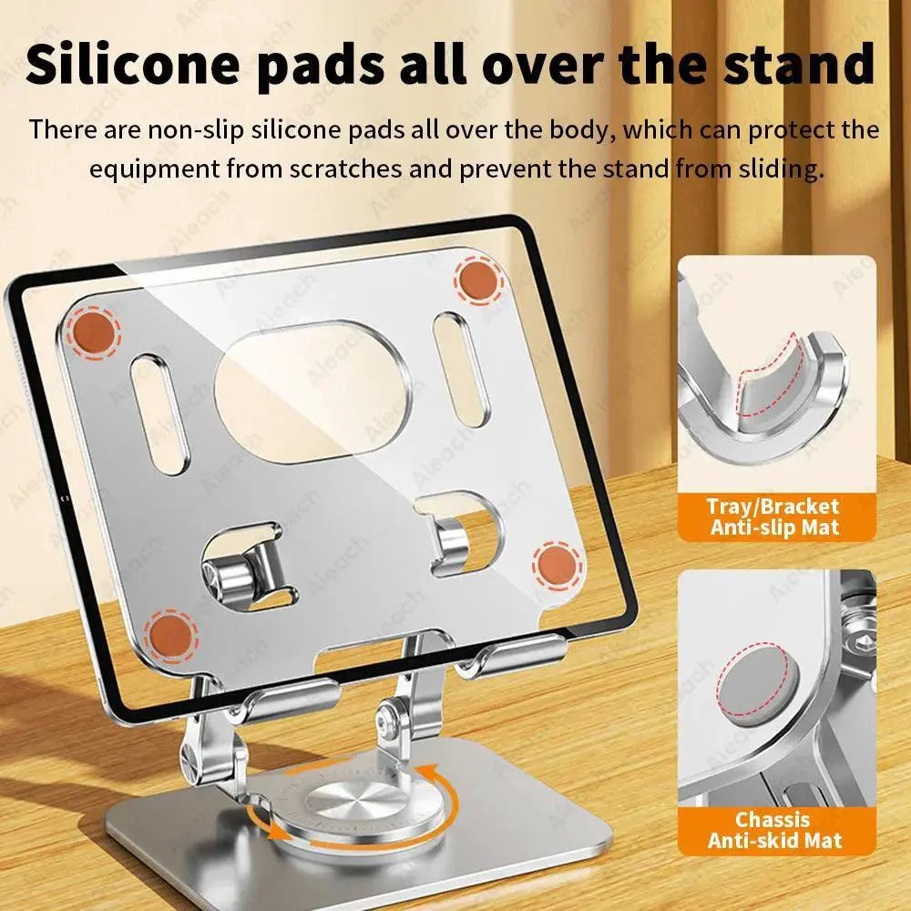 Swivel Tablet Stand With Rotating Base For iPad And Tablets