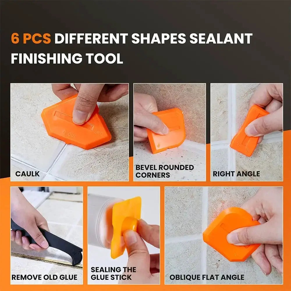 Silicone Caulking Tool Kit Spatula Scraper For Tile Grout