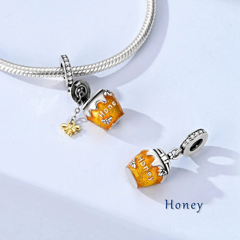 Sterling Silver Charm Bead Pendant