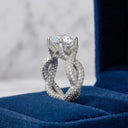 Luxury Moissanite Engagement Ring Style PHFNL