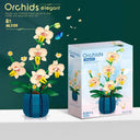 Orchid Flower Building Blocks - Romantic Home Decor Set