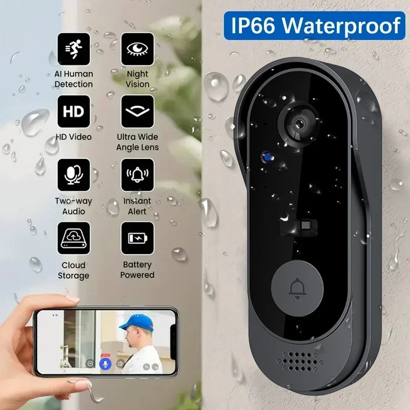 Video Hd Wireless Waterproof Doorbell