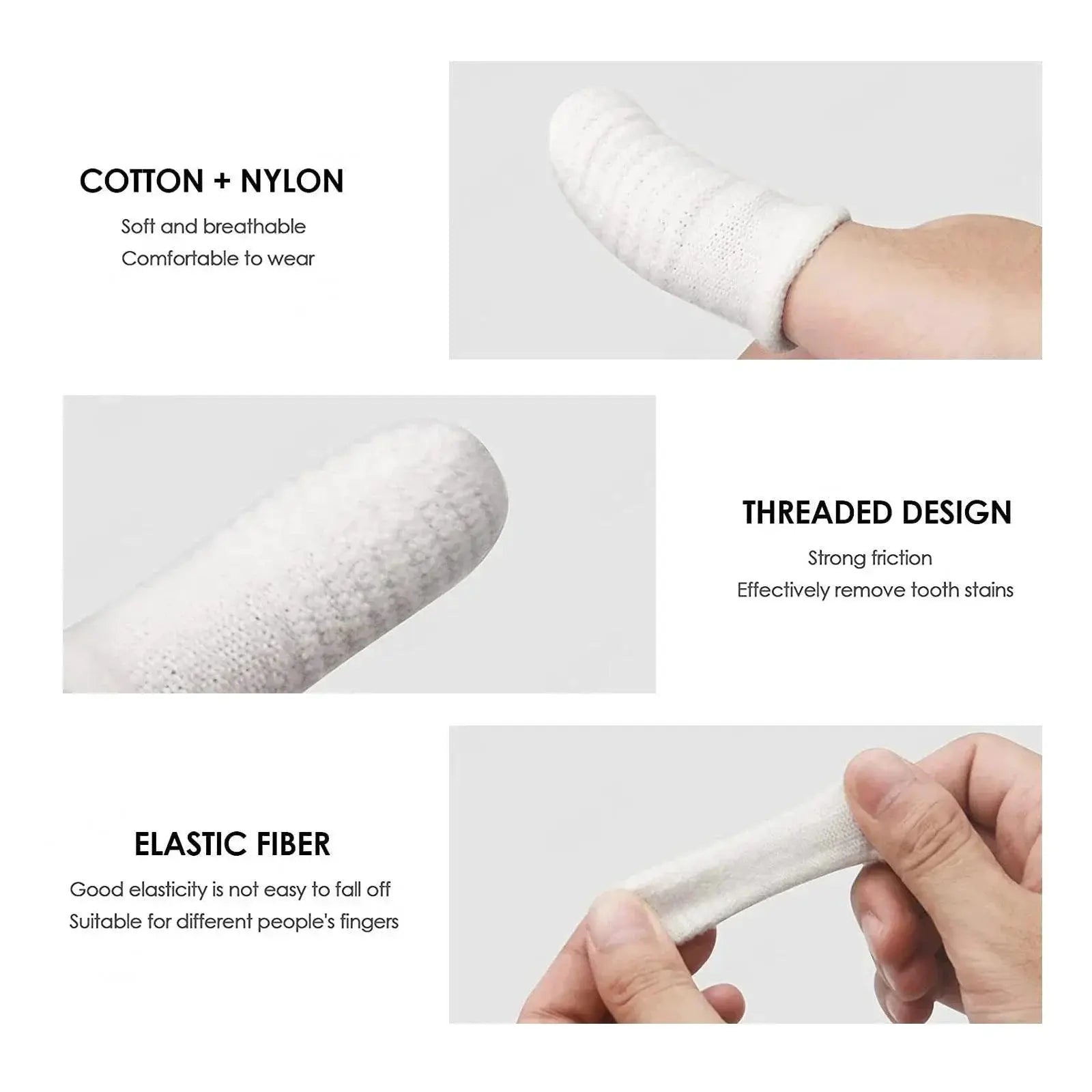 Pet Finger Toothbrush Set For Efficient Oral Care Cleaning