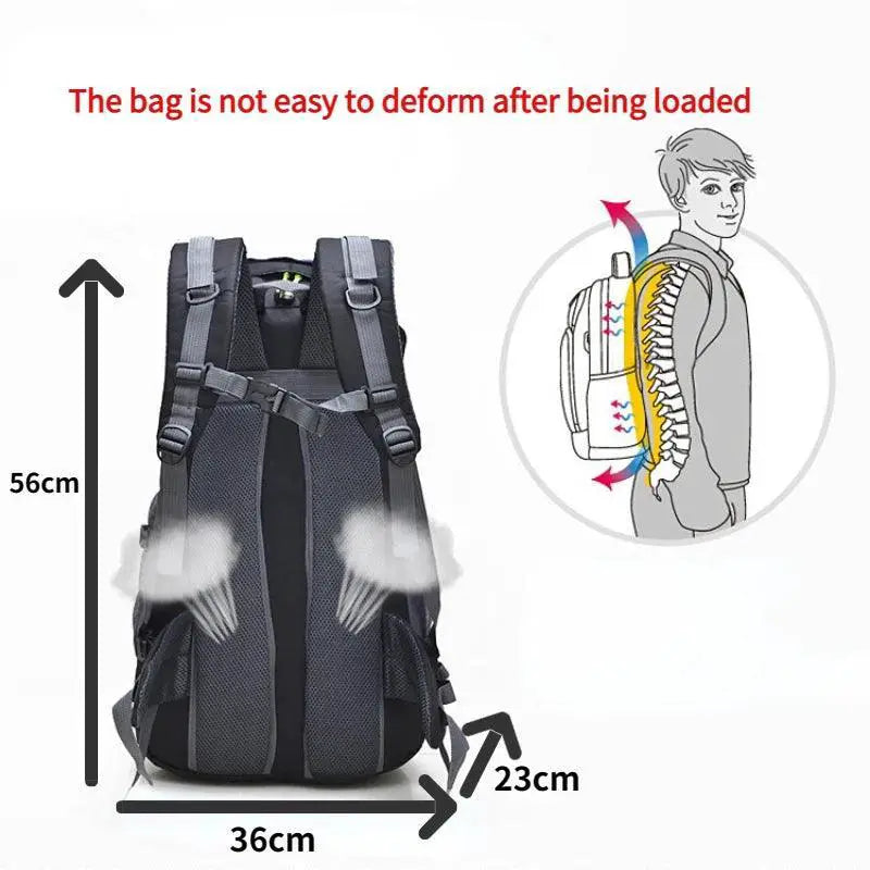 Splashproof Outdoor Mountaineering Backpack Large Capacity