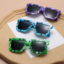 Pixel Mosaic Kids Sunglasses for Cosplay and Fun Adventures
