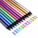 Metallic Artistic Pencils Set: 12 Vivid Shades for Art