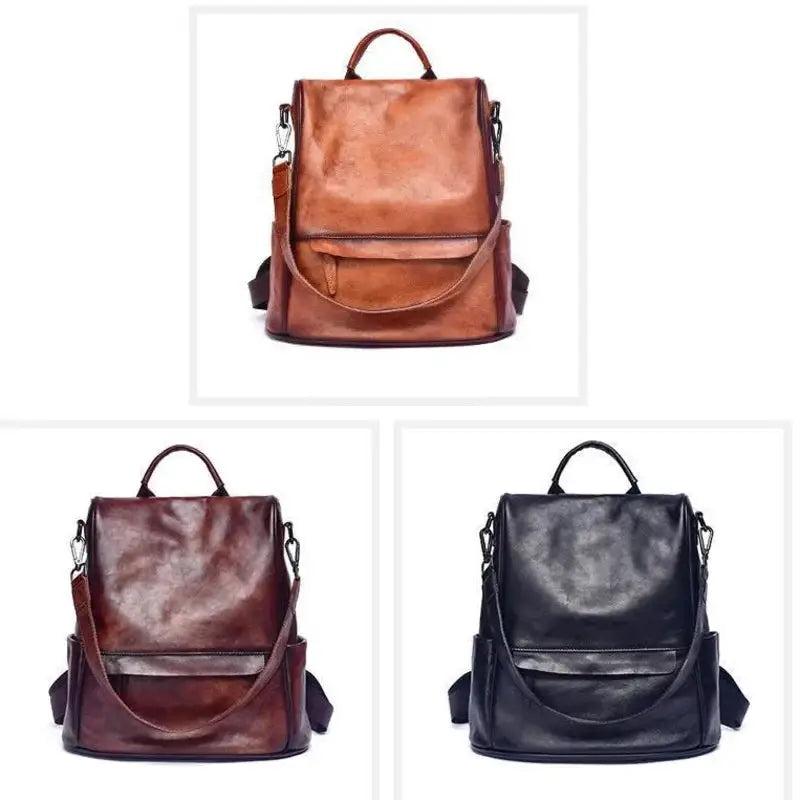 MOTAORA Vintage Large Capacity Women's Backpack Anti Theft