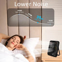 Mini Portable Fan USB Desk Fan Rechargeable Table Fan Small Wall Mounted Ceiling Fan 5 Speeds Powerful Wind Foldable Camping Fan